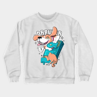 Drawer drever drawing on a drawer pun Crewneck Sweatshirt